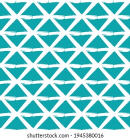 Vektorgrafik-Malergitter-Braid webt nahtlose Schnittmuster-Hintergrund.Macrame-Effekt kreuzen kreuz-blauer weißer Hintergrund. Geometrisches Gitter im Stamm-Stil aus Holz wiederholen Design für Sommerstrand