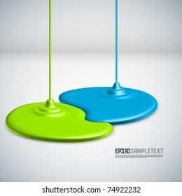 Vector Paints Dripping