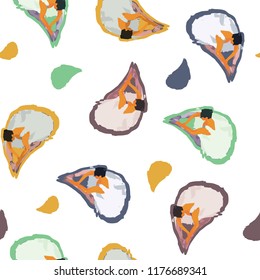 Vector Paisley Ballerinas in dusty pastel shades seamless pattern background. Perfect for fabric, scrapbooking and wallpaper projects.