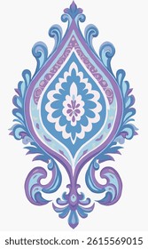 vector paisley ethnic pattern flower seamless pattern