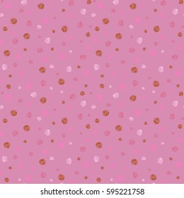 Vector paisley floral pattern. Many flowers on a pink background. Hand-drawn seamless pattern.