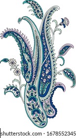 Vector Paisley Materials on white background