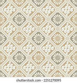 Vector paisley pattern with geometrical shape