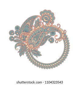 Vector Paisley pattern in indian style