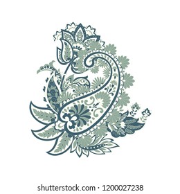 Vector Paisley pattern in indian style