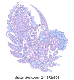 Vektor Paisley-Muster. Vintage Blumen Dekorative Ornament Karte, Einladung, Web-Design