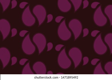 vector paisley repeating pattern design illustration