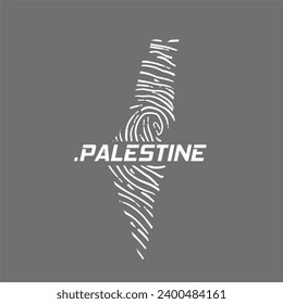 vector of palestine finger print pattern, support for palestine, perfect for print, etc