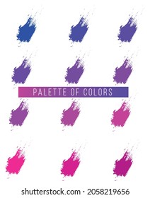 Paleta vectorial de colores para el diseño