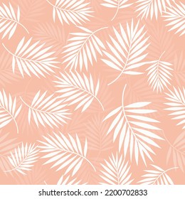 Vector Palm leaf seamless pattern illustration