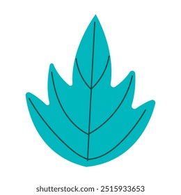 Folhas de palmeira vetorial isoladas em branco. Folhas verdes tropicais de vetor de desenhos animados.