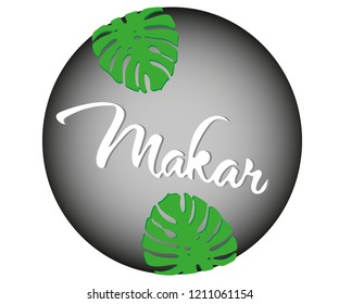 Vector palm leaves, jungle leaf set isolated on white background. Tropical botanical illustrations, green foliage, floral elements