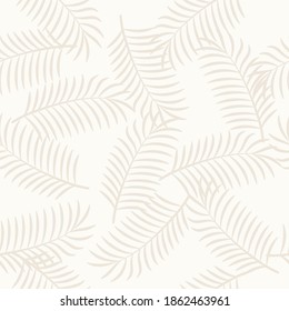 Vector palm leaves seamless pattern