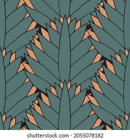 Vector palm leaves simple background texture