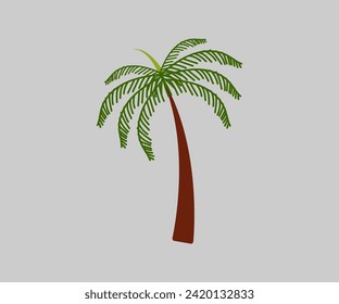 Vector palm sunday vector image with palm leaf