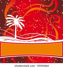 Vector palm tree