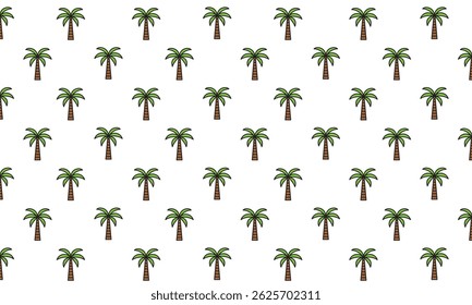 Vector Palm Tree Pattern Background