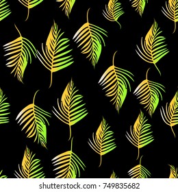 Vector palm tree pattern seamless background wallpaper, textile, fabric