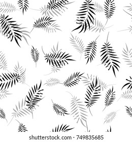 Vector palm tree pattern seamless background wallpaper, textile, fabric