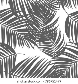 Vector palm tree pattern seamless background wallpaper, textile, fabric