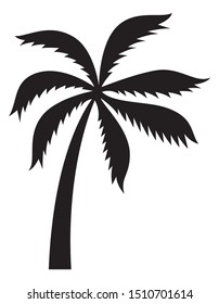 Vector Palm Tree Simple Vintage