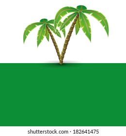 Vector. Palm trees.