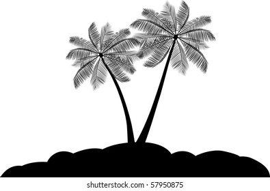 vector palm trees