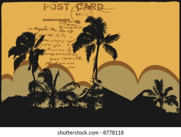 vector palm trees