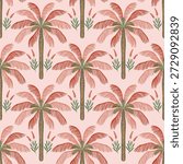 Vector Palm trees Seamless pattern.
