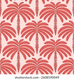 Vector Palm trees Seamless pattern.
