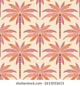 Vector Palm trees Seamless pattern.