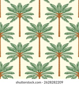 Vector Palm trees Seamless pattern.