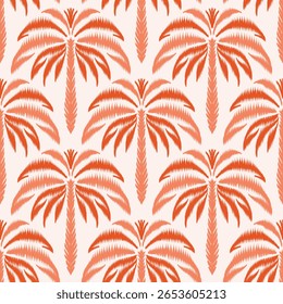 Vector Palm trees Seamless pattern.