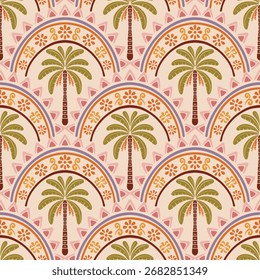 Vector Palmeras sin patrón.