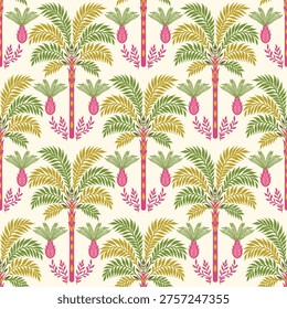 Vector Palm trees Seamless pattern.