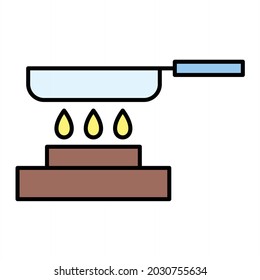 Vector Pan Filled Outline Icon Design
