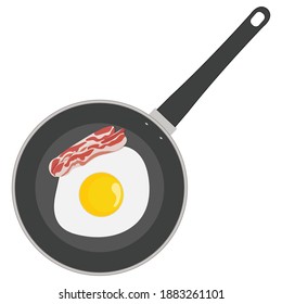 Vector pan for fried, for kitchen illustration