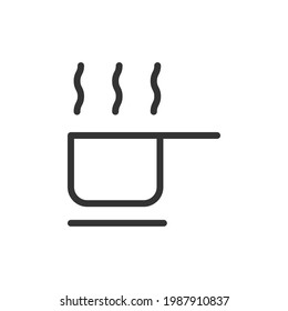 Icono de línea de panorámica del vector. Símbolo con estilo de contorno de moda. Ilustración vectorial aislada en un fondo blanco. 