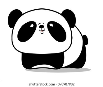 Vector Panda. Panda baby