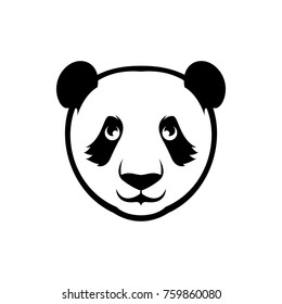 vector panda bear head