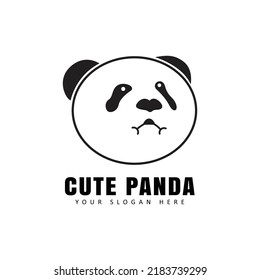 vector panda as cute animal. This design can be used for children's magazines, picture books, etc.