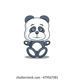 Vector panda. Cute  panda cartoon illustrations