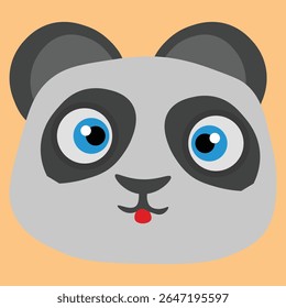 vector panda face image free download