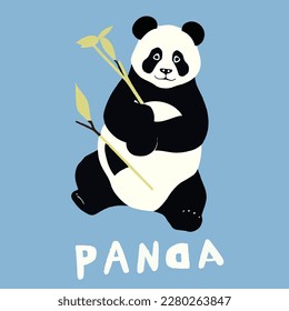 Vector panda illustracion, panda bear