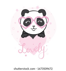 Vector Panda, ilustración panda, ilustración vectorial. Vector animal.
