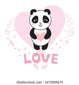Vector Panda, illustration panda, vector illustration. Animal vector.