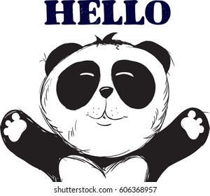Vector Panda, illustration panda, vector illustration. Animal vector.