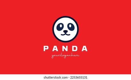 vector panda logo template illustration