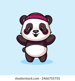 VECTOR PANDA, STICKERS, ILLUSTRATION ICONS, CARTOONS, PANDA ICONS SUITABLE FOR ALL WEB NEEDS, BANNER, STICKERS AND BACKGROUNDS