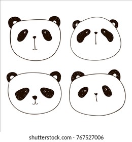 Vector pandas emotions